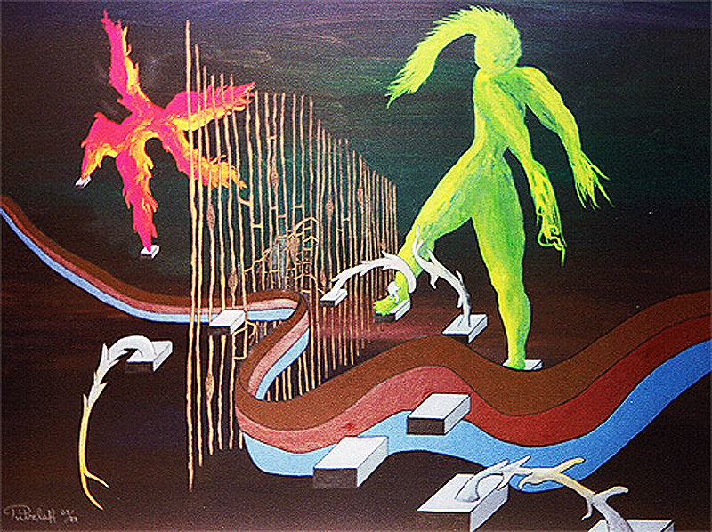 1989-09-Tanz-der-Goetter-Acryl-und-Dispersionsfarbe-auf-Malkarton-66x55cm