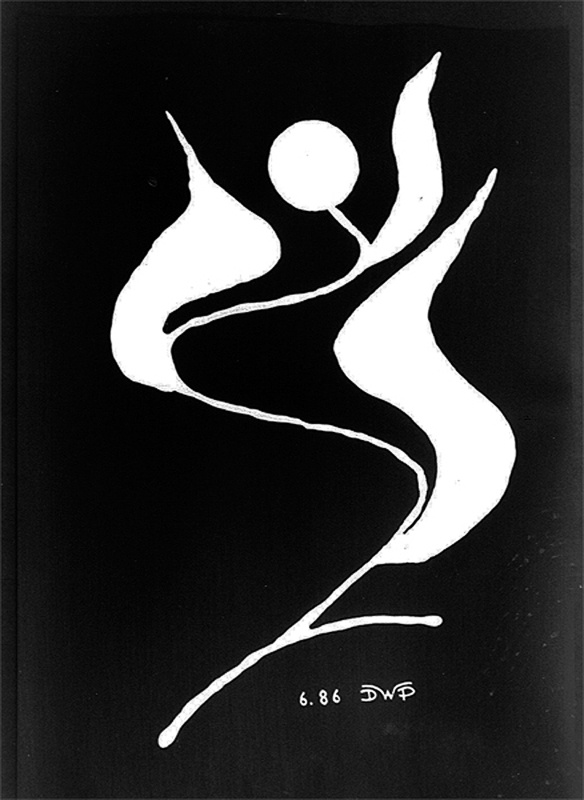 1986-06-Blume-der-Nacht-2-weiss-auf-schwarz-Dispersion-auf-Malkarton-48x68cm
