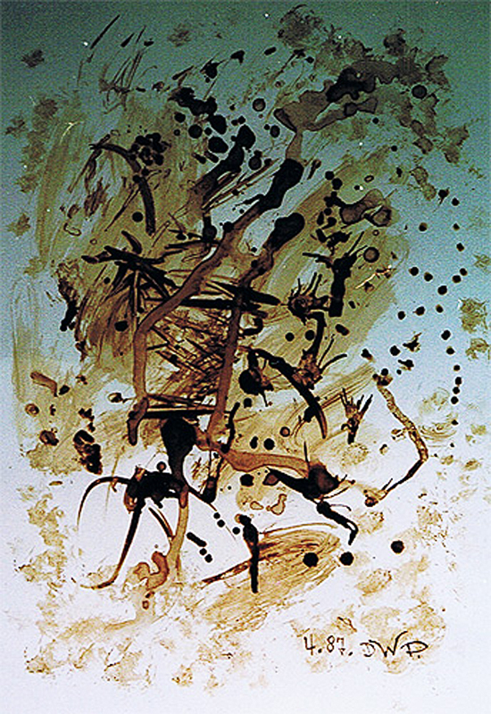 1987-04-Blutgruppe-A-Positiv-Lebenswut-Blut-auf-Malkarton-48x68cm