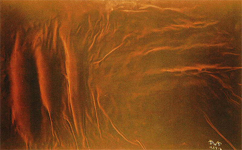 1987-11-Greifende-Hand-Stoff-ueber-Gips-auf-Holz-80x50cm