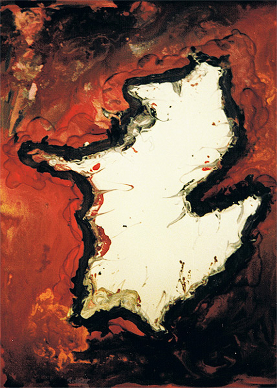 1988-03-Der-Weiss-See-Gips-und-Dispersion-auf-Holz-70x90cm