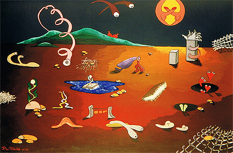 1988-08-Der-Moment-des-Ungewoehnlichen-Dispersion-auf-Plakatkarton-68x48cm