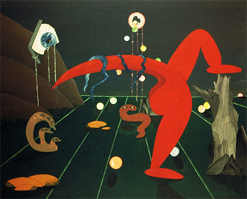 1988-09-Sehnsucht-der-Sphaeren-Dispersion-auf-Plakatkarton-100x80cm