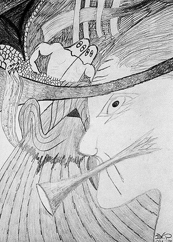 1988-10-Schwermut-der-Tragoedien-Bleistiftzeichnung-30x40cm